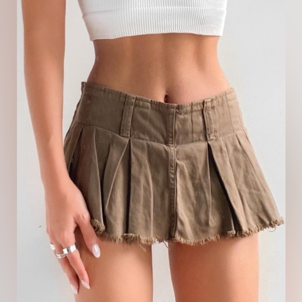 Free People Women's Sage Green Skort NWOT